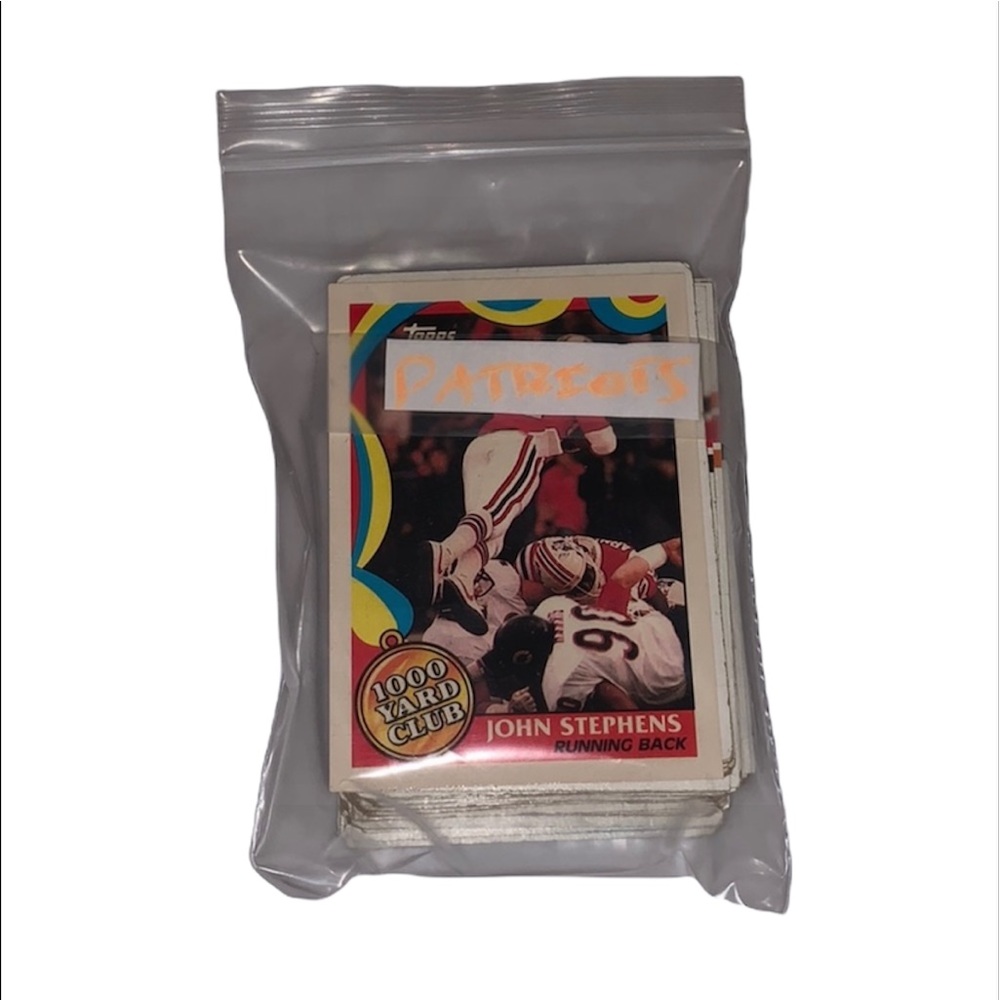 Topps NFL New England Patriots football cards